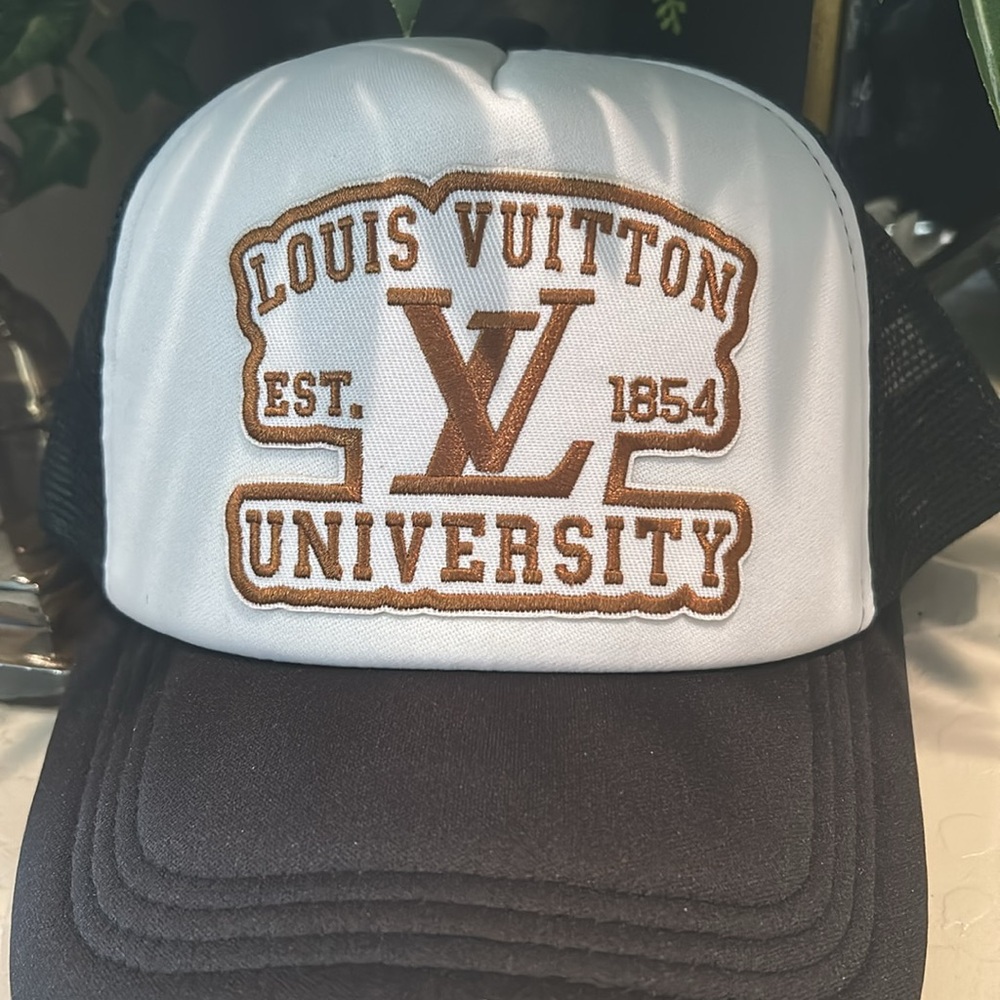 Trucker University Cap black white brown - Picture 5 of 5
